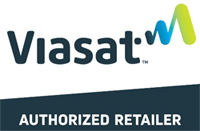 Viasat® Internet Unlimited Satellite Broadband Internet: Call :1-866-220-1314 Logo